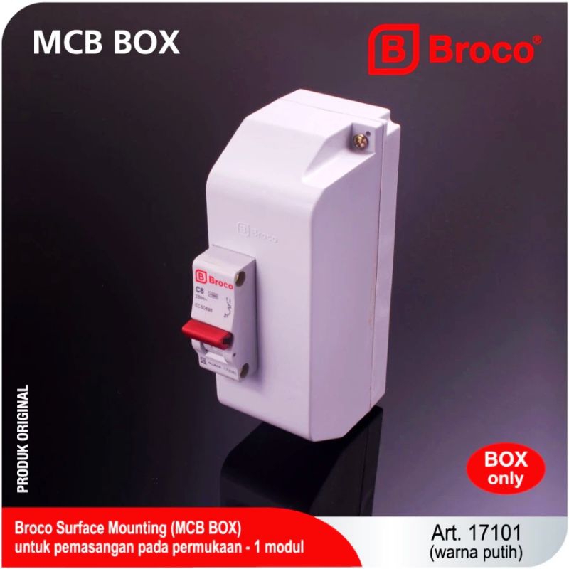 Jual Box MCB 1 Group OUTBOW Box MCB BROCO Group Outbow 17101