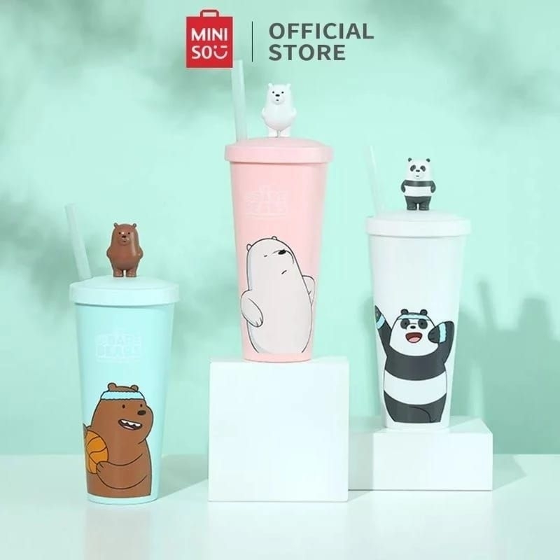 Jual Miniso Botol Tumbler We Bare Bear Ml Shopee Indonesia