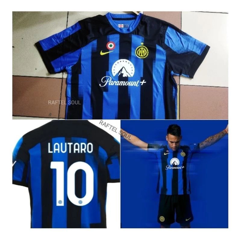 Jual Jersey Bola INTER MILAN Home Nameset LAUTARO No 10 2024 NEW Grade