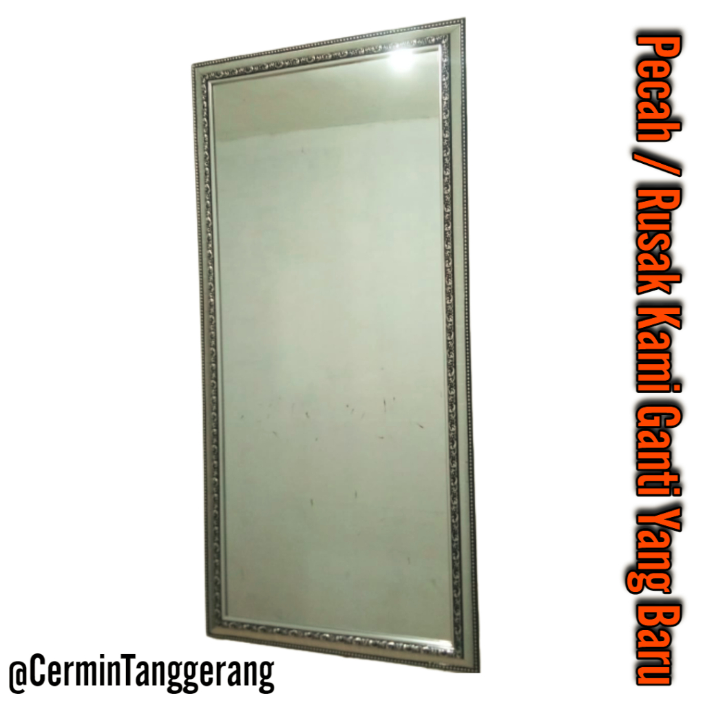 Jual KACA CERMIN DINDING GANTUNG MOTIF UKIR EMAS DAN SILVER UKURAN 50