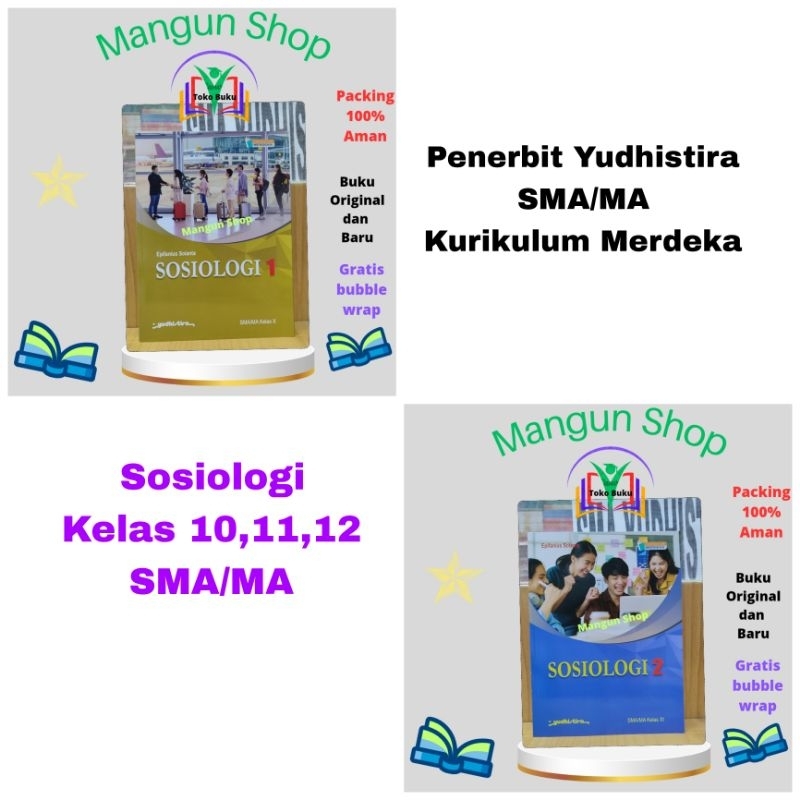 Jual Buku Sosiologi Kelas 10 11 12 SMA MA Kurikulum Merdeka Yudhistira