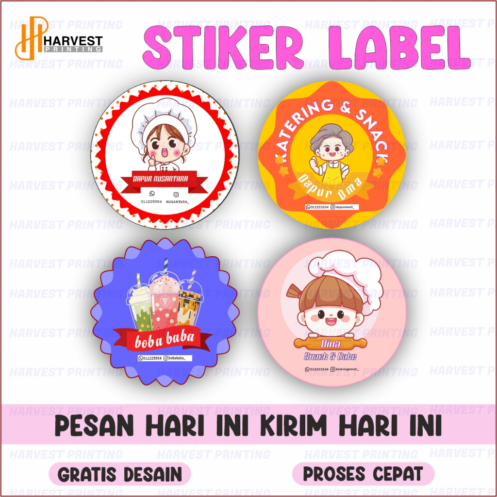 Jual STIKER LABEL CHROMO BONTAK STICKER LABEL KEMASAN STIKER