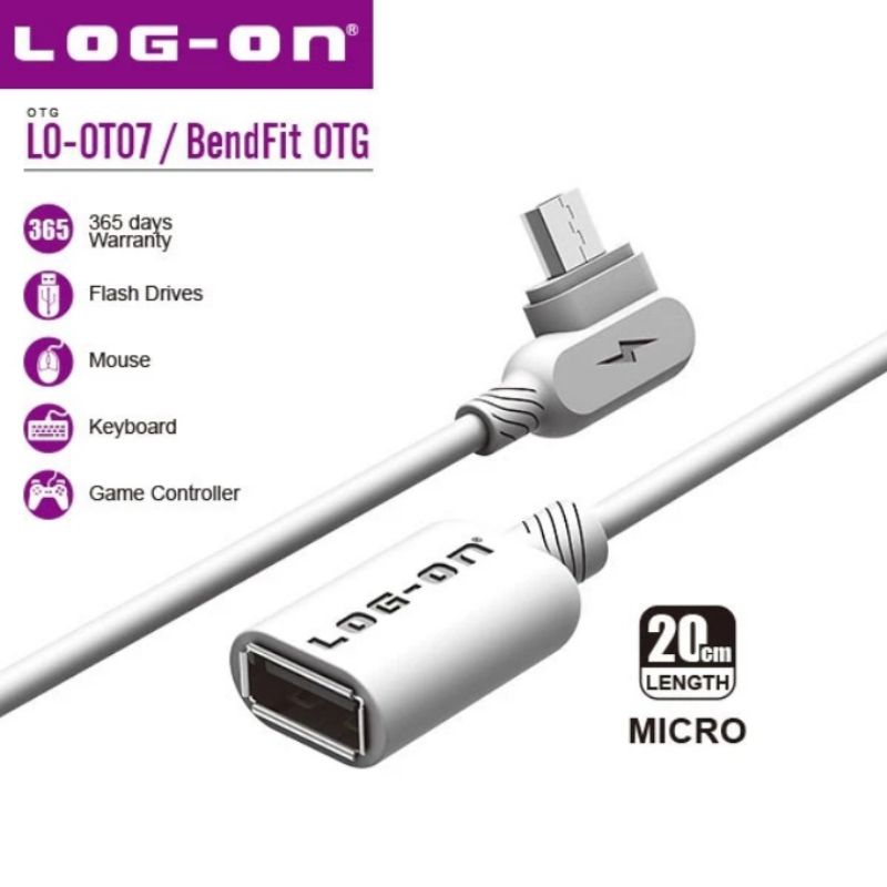 Jual LOG ON OTG KABEL BENDFIT MICRO LO OT07 Shopee Indonesia