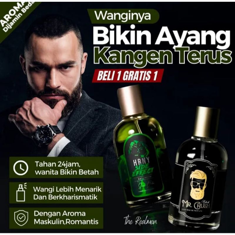 Jual Cod Buy Get Parfum Hrny Mr Crush Staycation Mr Crush Black