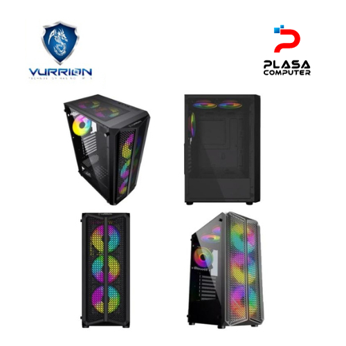 Jual Casing Pc Vurrion Salvatore Black Argb Tempered Glass Mid Tower