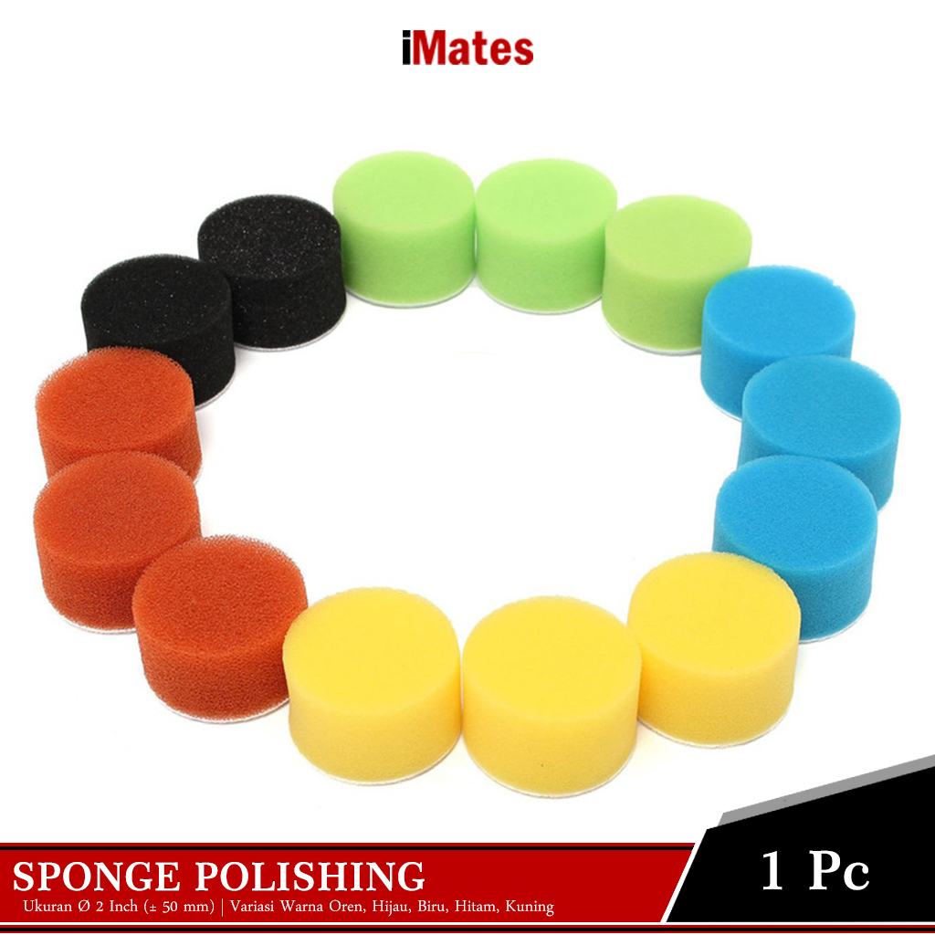 Jual Foam Pad Busa Poles Mobil Motor Mini Sponge Polishing Pad Inch