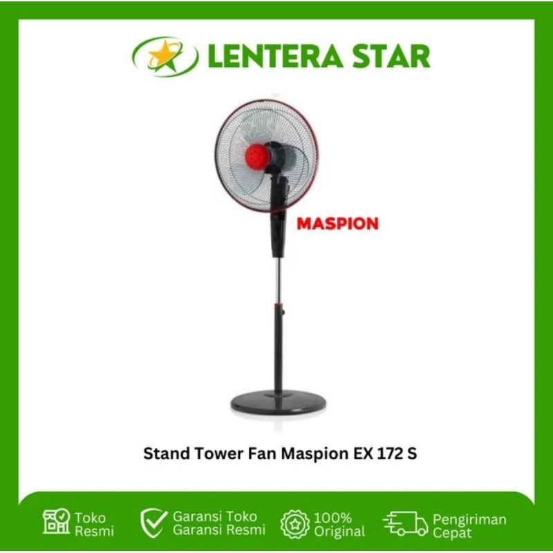 Jual Kipas Angin Berdiri Kaki Bulat Stand Fan 16 Inch MASPION EX172 S