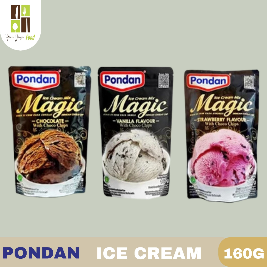 Jual Pondan Magic Ice Cream Mix Bubuk Es Krim Coklat Strawberry