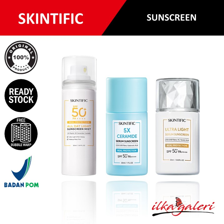 Jual Skintific Serum Sunscreen All Day Ultra Light X Ceramide Spf