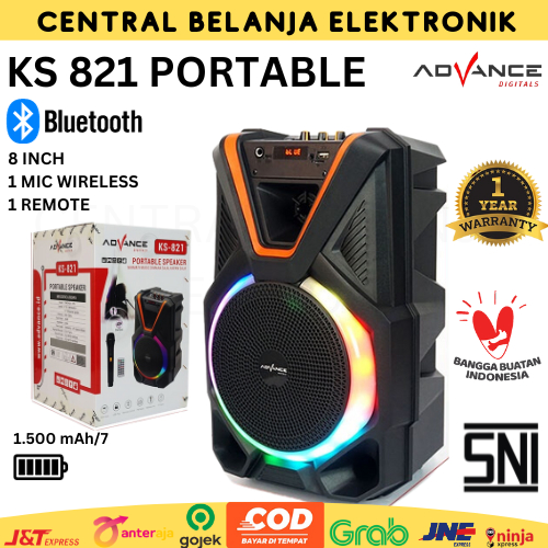 Jual Speaker Bluetooth Advance Ks Speaker Karaoke Portable Inch