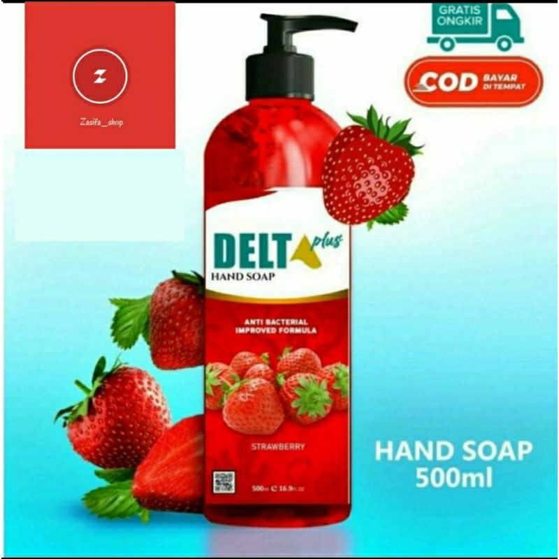 Jual Hand Soap Delta Plus Strawberry Ml Botol Pump Sabun Cuci