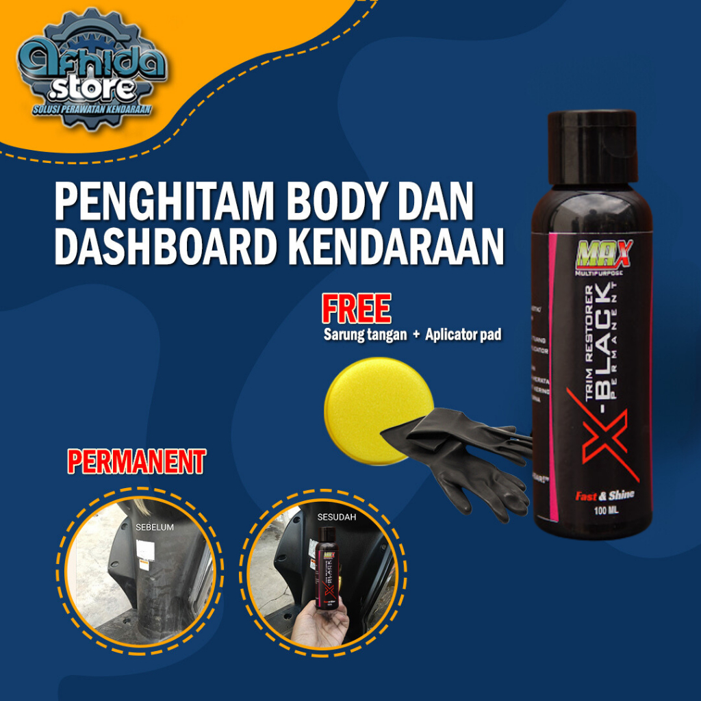 Jual Max X Black Magic Penghitam Body Motor Dashboard Motor Back To