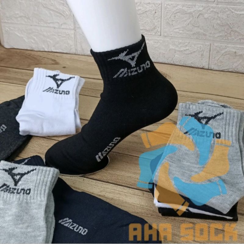 Jual Paket Isi Pasang Kaos Kaki Sport Mizuno Pria Wanita Kaos