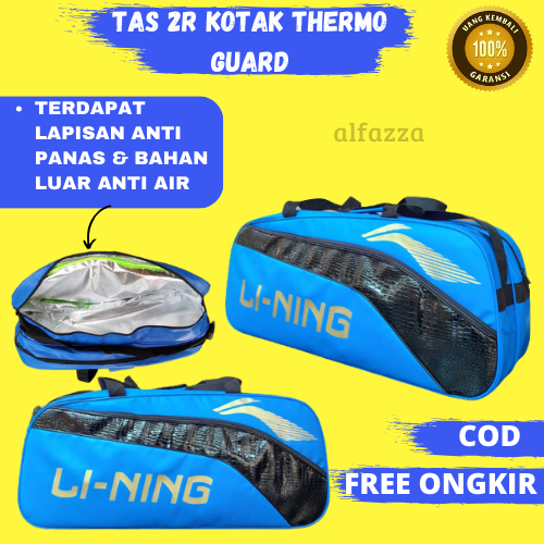 Jual Tas Raket Bulutangkis Badminton R Kotak Kulit Thermo Guard