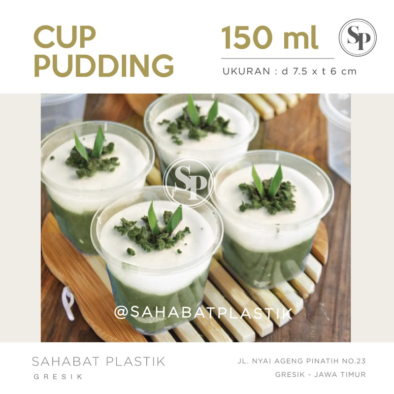 Jual CUP PUDING PLASTIK 150 Ml 100 Ml GELAS PUDDING THINWALL DM ROUND