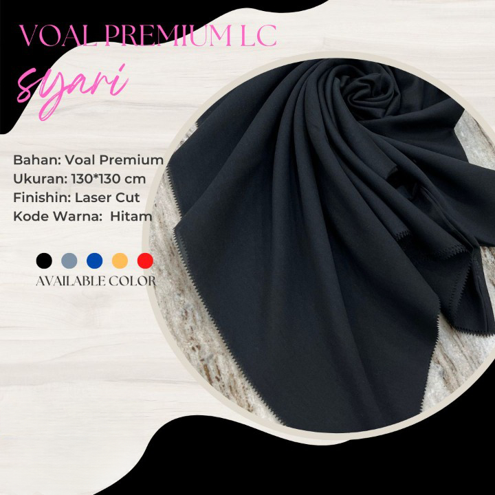 Jual Segiempat Voal Syari Jilbab Voal Paris Premium Lasercut By Adeeva