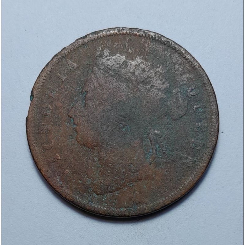 Jual Koin Kuno One Cent Straits Settlements Victoria Queen VQ 1