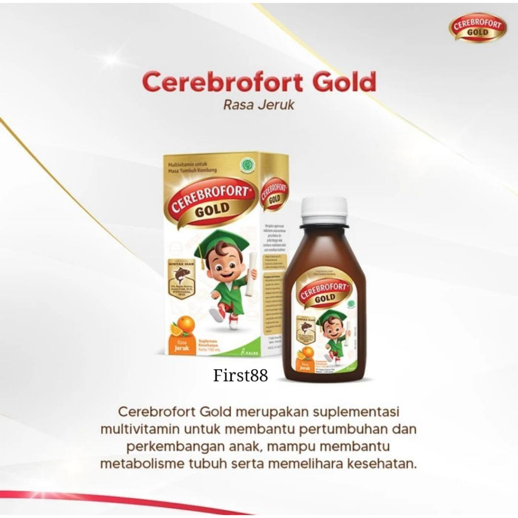 Jual Cerebrofort Gold Sirup Multivitamin 100 Ml Shopee Indonesia