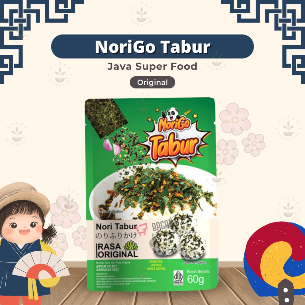 Jual Java Nori Tabur Rumput Laut Panggang Original Gr Norigo Nori