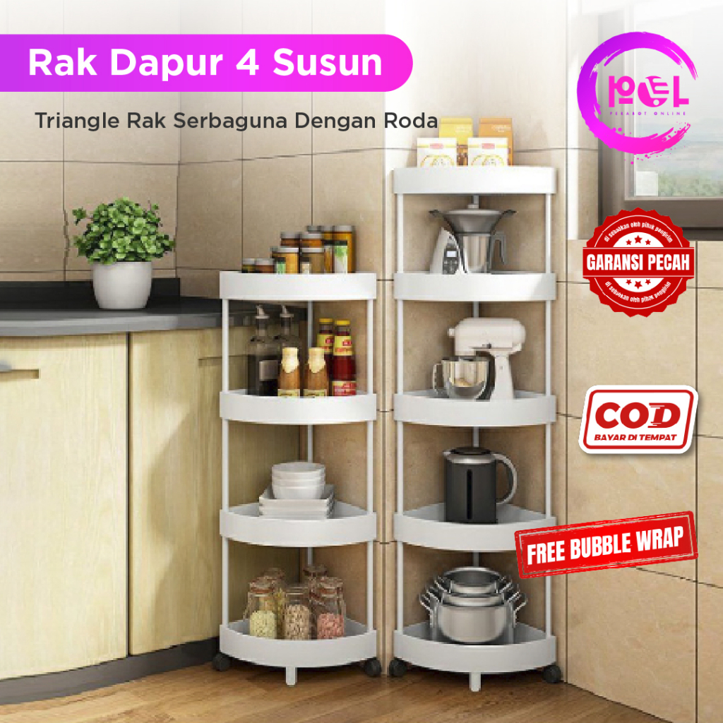 Jual Pol Cod Rak Sudut Dapur Plastik Susun Rak Yiyi Rak Kamar