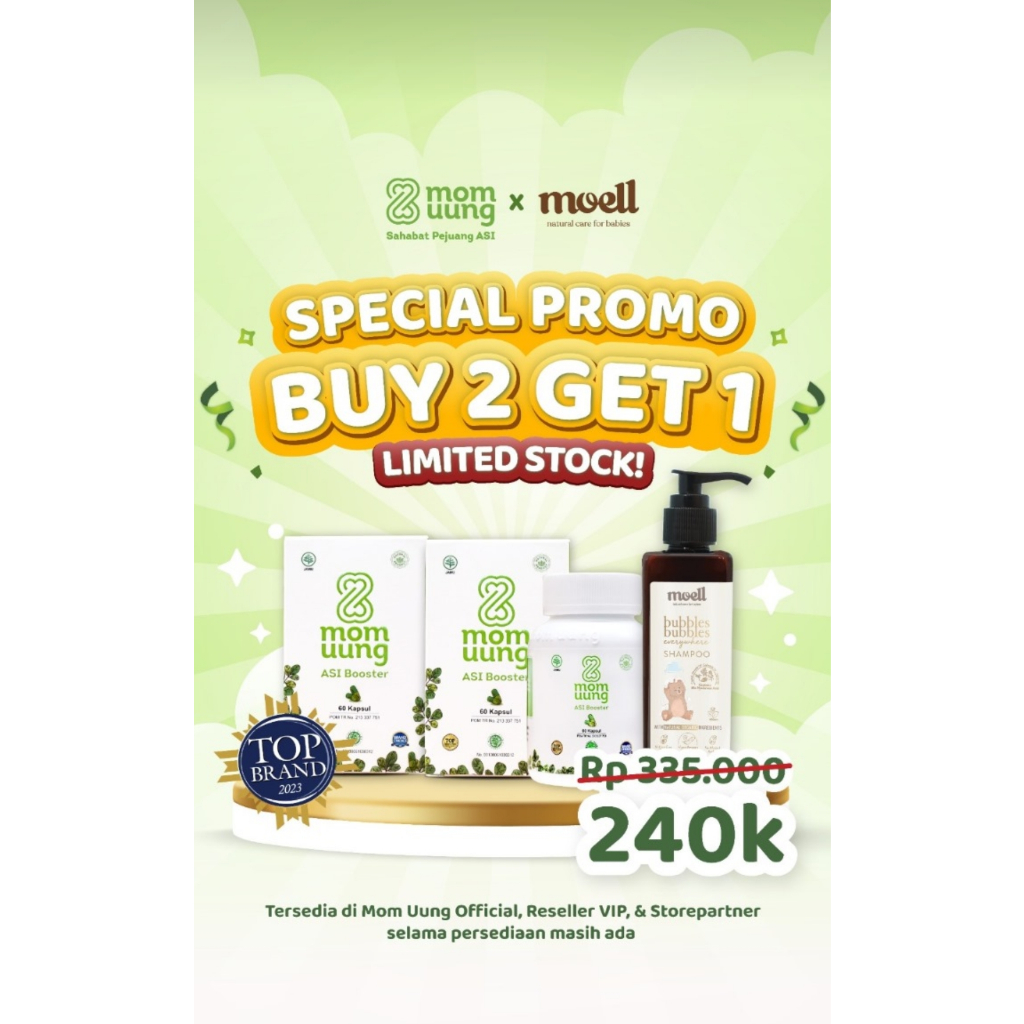 Jual Special Bundling ASI BOOSTER 60 KAPSUL FREE SHAMPOO MOELL Shopee