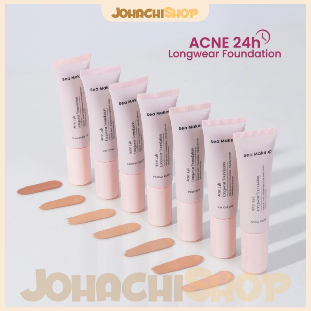 Jual Sea Makeup Acne H Longwear Foundation Full Coverage With