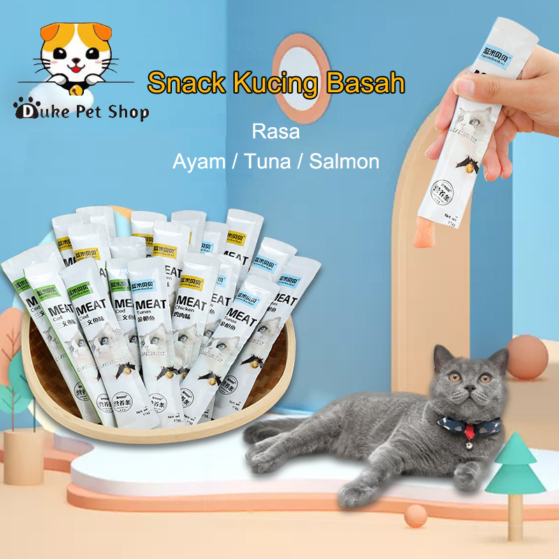 Jual Snack Kucing Basah Murah 15g Penggemuk Bergizi Cat Food Strip