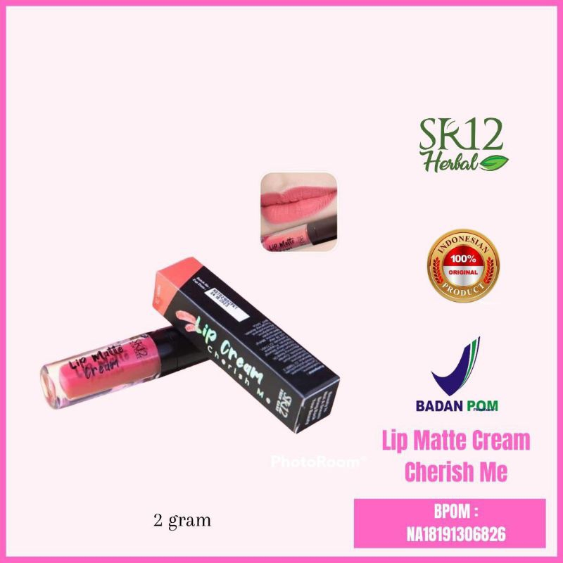 Jual Sr Lip Matte Cream Bpom Lipstik Matte Make Up Bebas Paraben