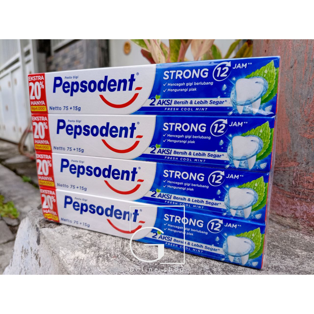 Jual PEPSODENT STRONG 75 15 GRAM 12 PCS 1 LUSIN PASTA GIGI