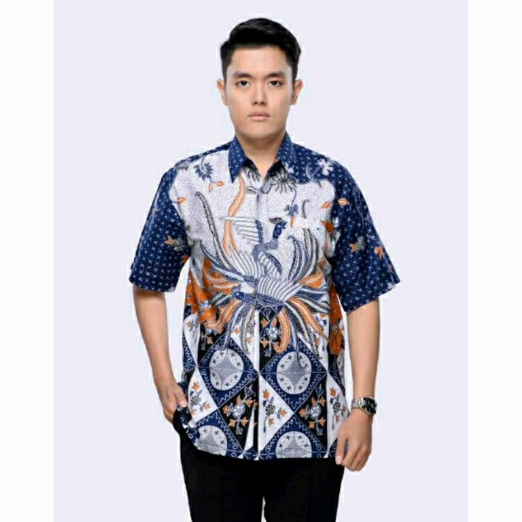 Jual Kemeja Batik Pria Jumbo Xxxl Lengan Pendek Big Size L L Seragam