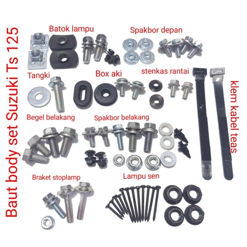 Jual Baut Body Set Suzuki TS 125 Shopee Indonesia