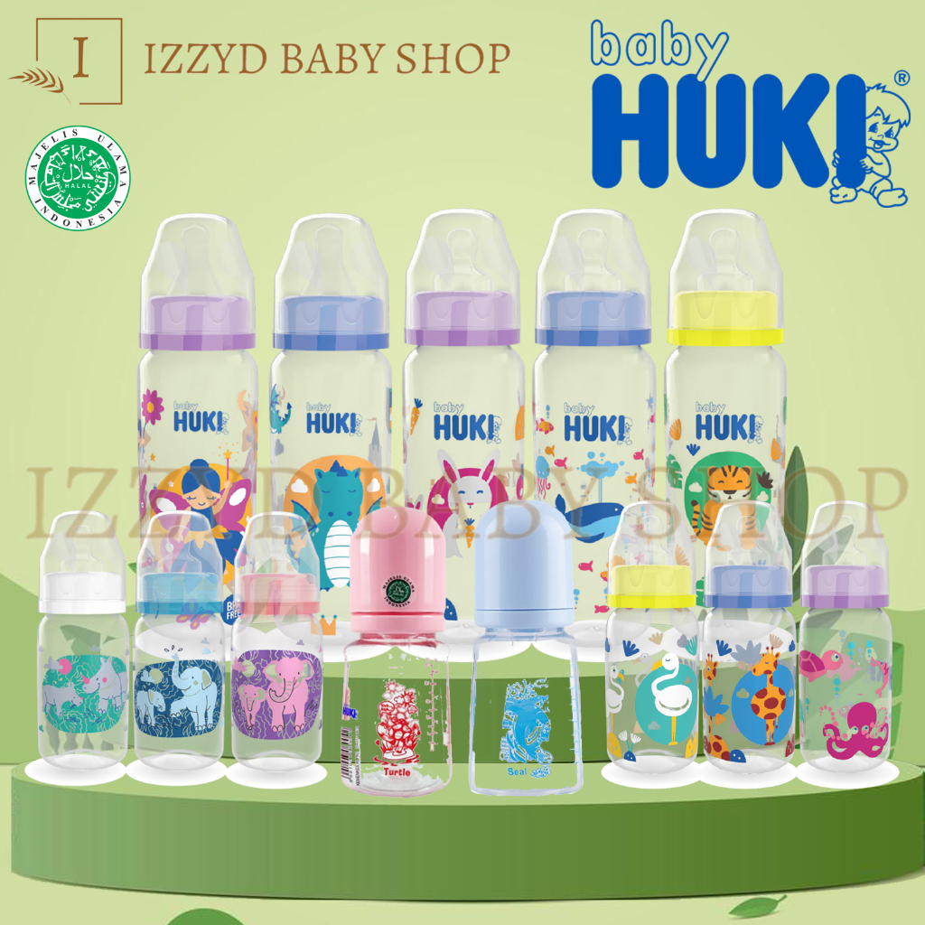 Jual Huki Baby Botol Susu Ml Dot Nipple Silicone Reguler Bulat Dan