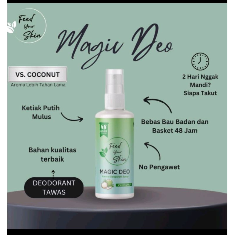 Jual Magic Deo Deodorant Spray Tawas Herbal Alami Proses Bpom