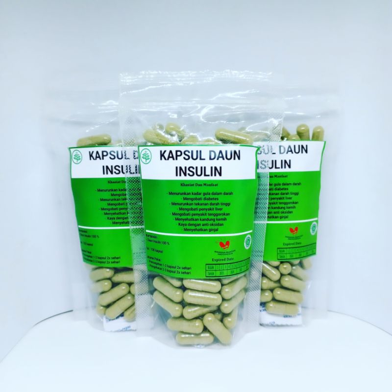 Jual Herbal Daun Insulin Isi 100 Kapsul Shopee Indonesia