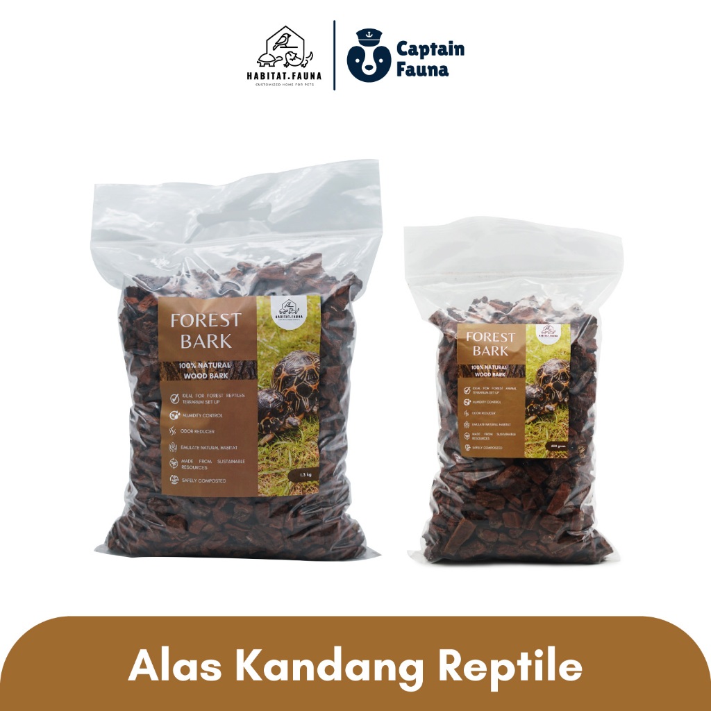 Jual Alas Kandang Reptil Kura Forest Bark Habitat Fauna Natural