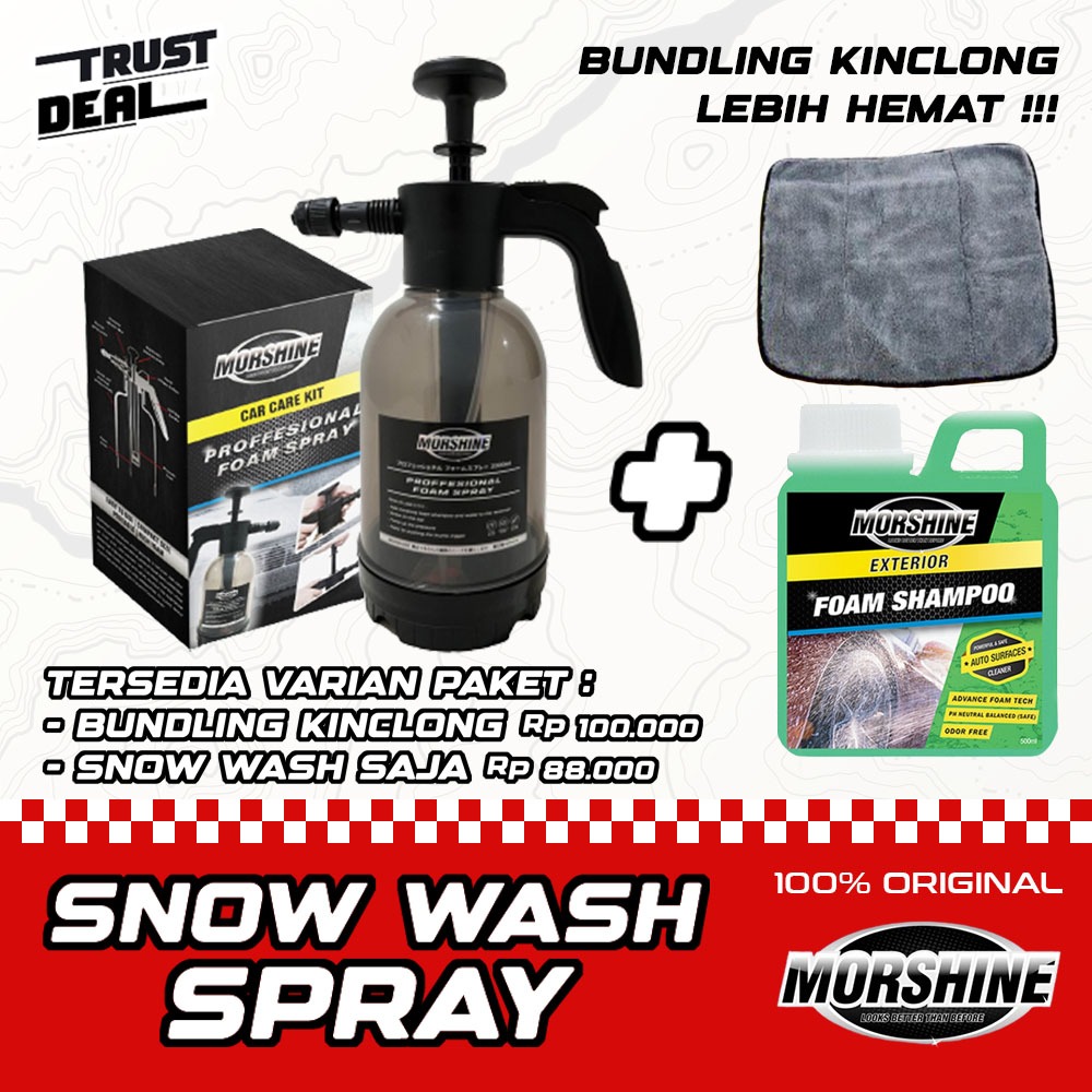 Jual Snow Wash Spray Morshine Alat Semprot Busa Salju Manual Mobil