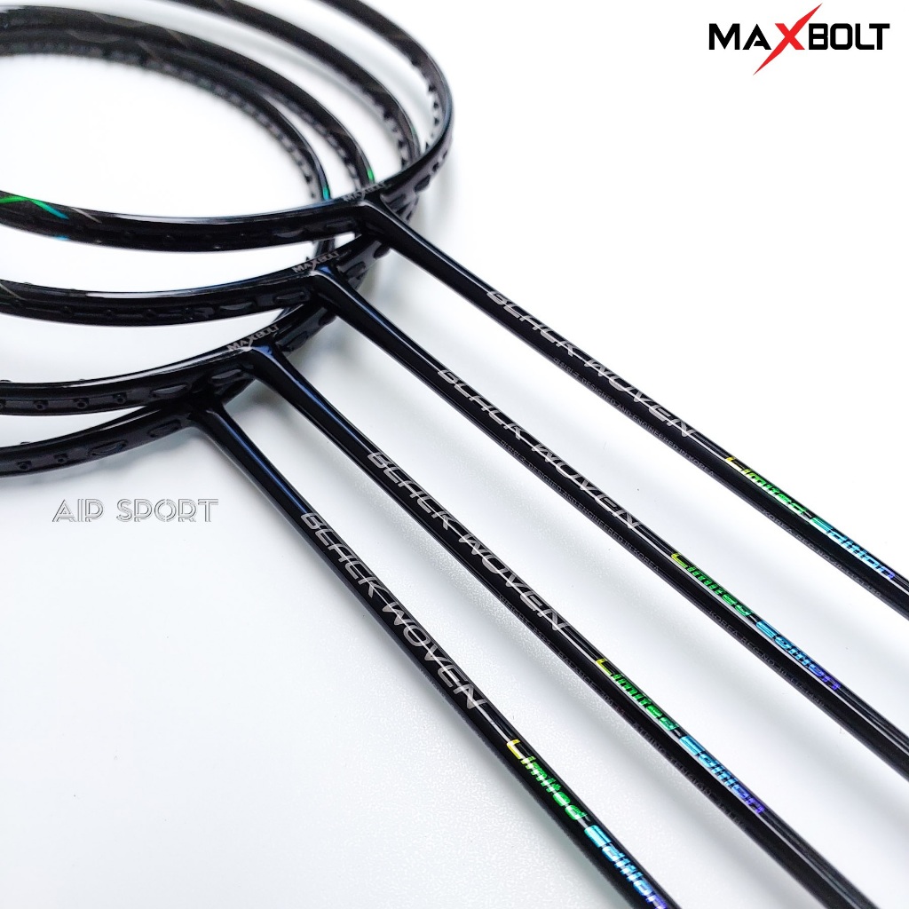 Jual Raket Badminton Maxbolt Black Woven Limited Edition Original