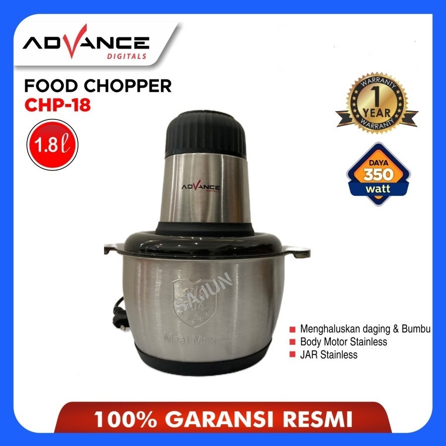 Jual Food Chopper Advance CHP 18 1 8 Lt Penggiling Daging Blender