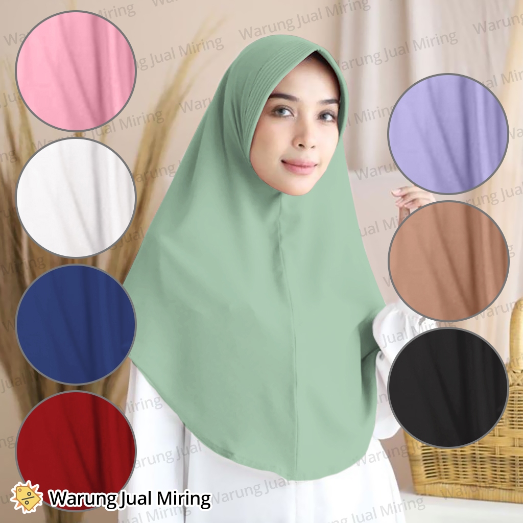 Jual Jilbab Instan Hijab Pet Tebal Kerudung Sport Bergo Dewasa Remaja