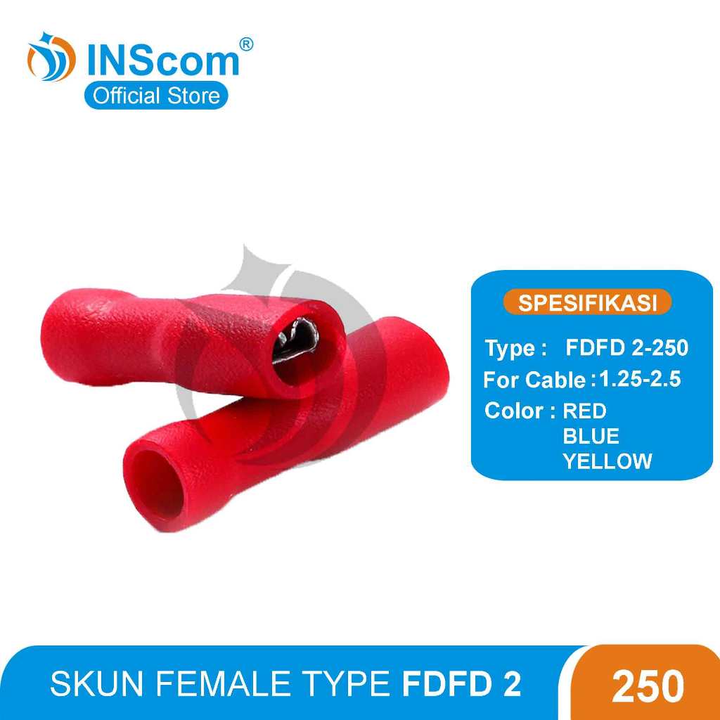 Jual Kabel Skun Fully Vinyl Female Insulated Fdfd Inscom Shopee