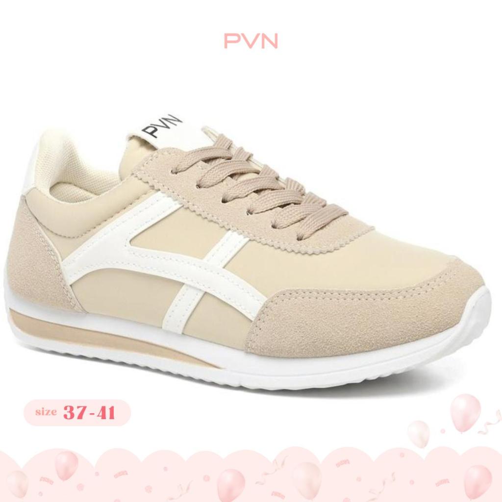 Jual PVN Dosan Sepatu Sneakers Wanita Sport Shoes Cream 360 Shopee