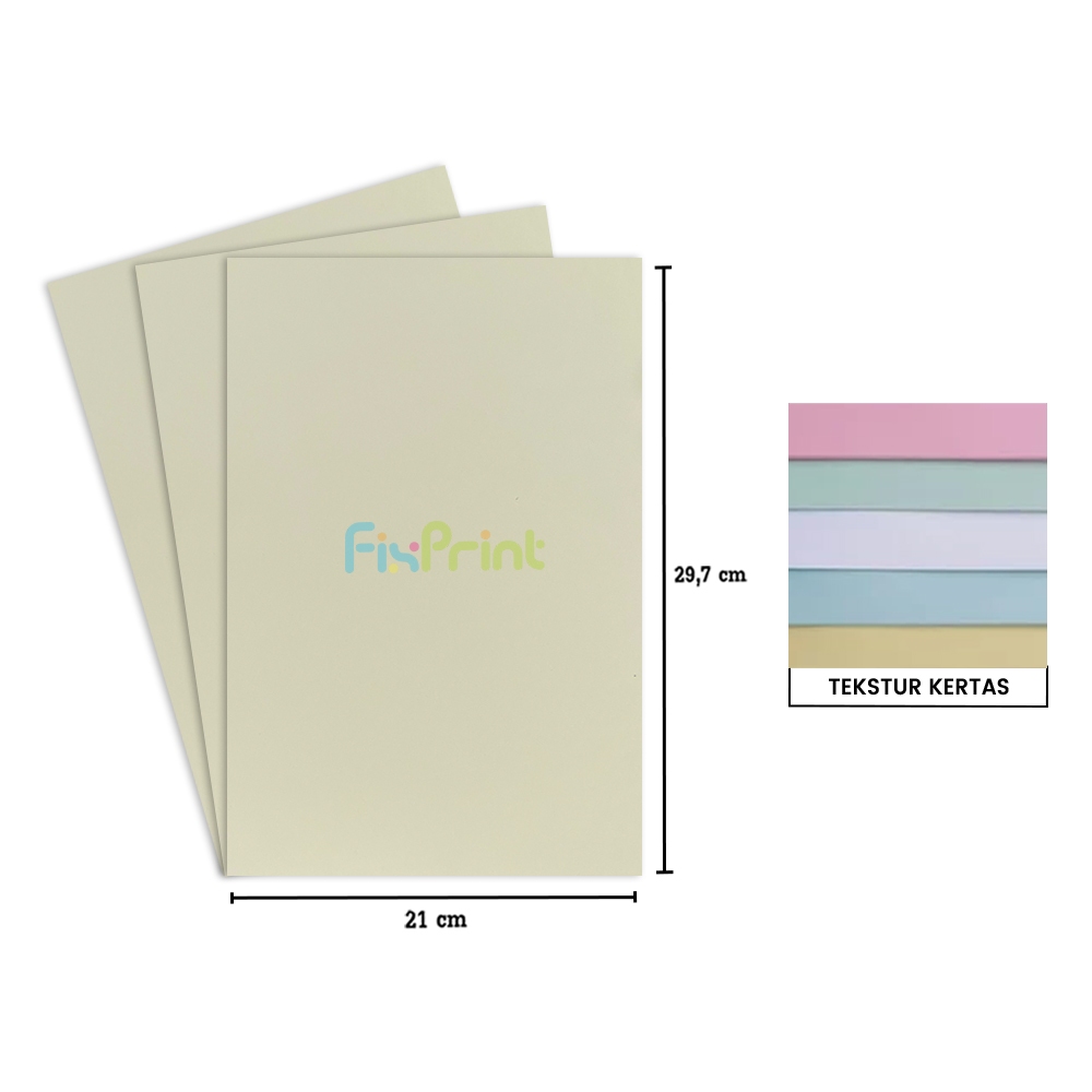 Jual Kertas Karton BC Brief Card Manila Putih Dan Warna A4 160