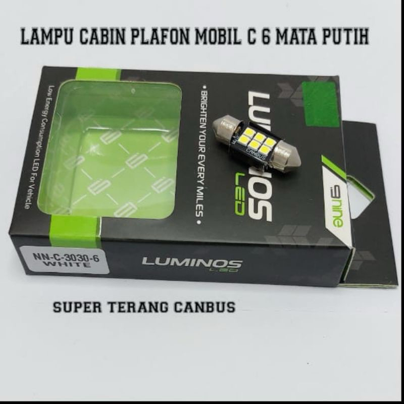 Jual NIEN LUMINOSLED LAMPU PLAFON 31MM KABIN 10 MATA FESTOON DAN KABIN