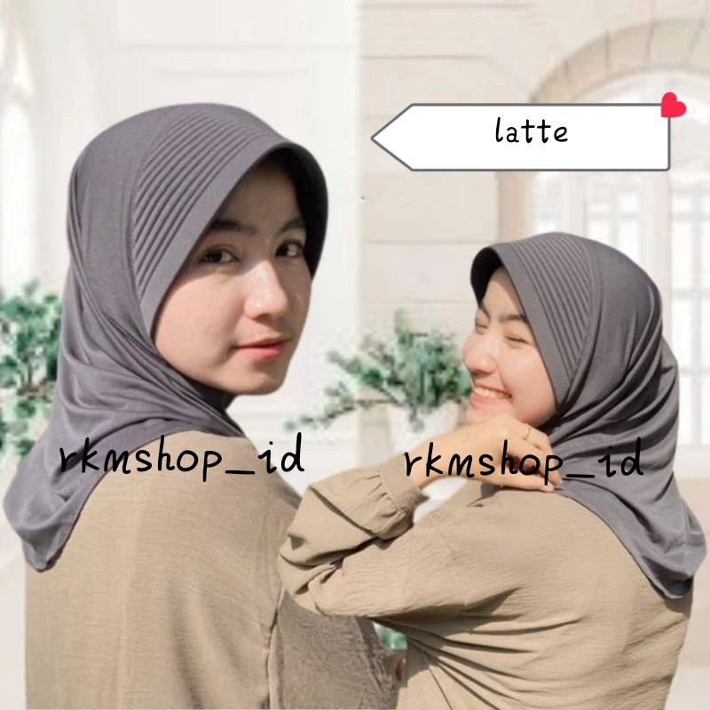 Jual Hijab Sport Instan Spandek Kerudung Sekolah Pet Tebal Besar Size S