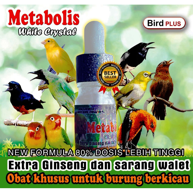 Jual Metabolisme 3 Ml White Crystal Vitamin Lomba Suplemen Penggacor