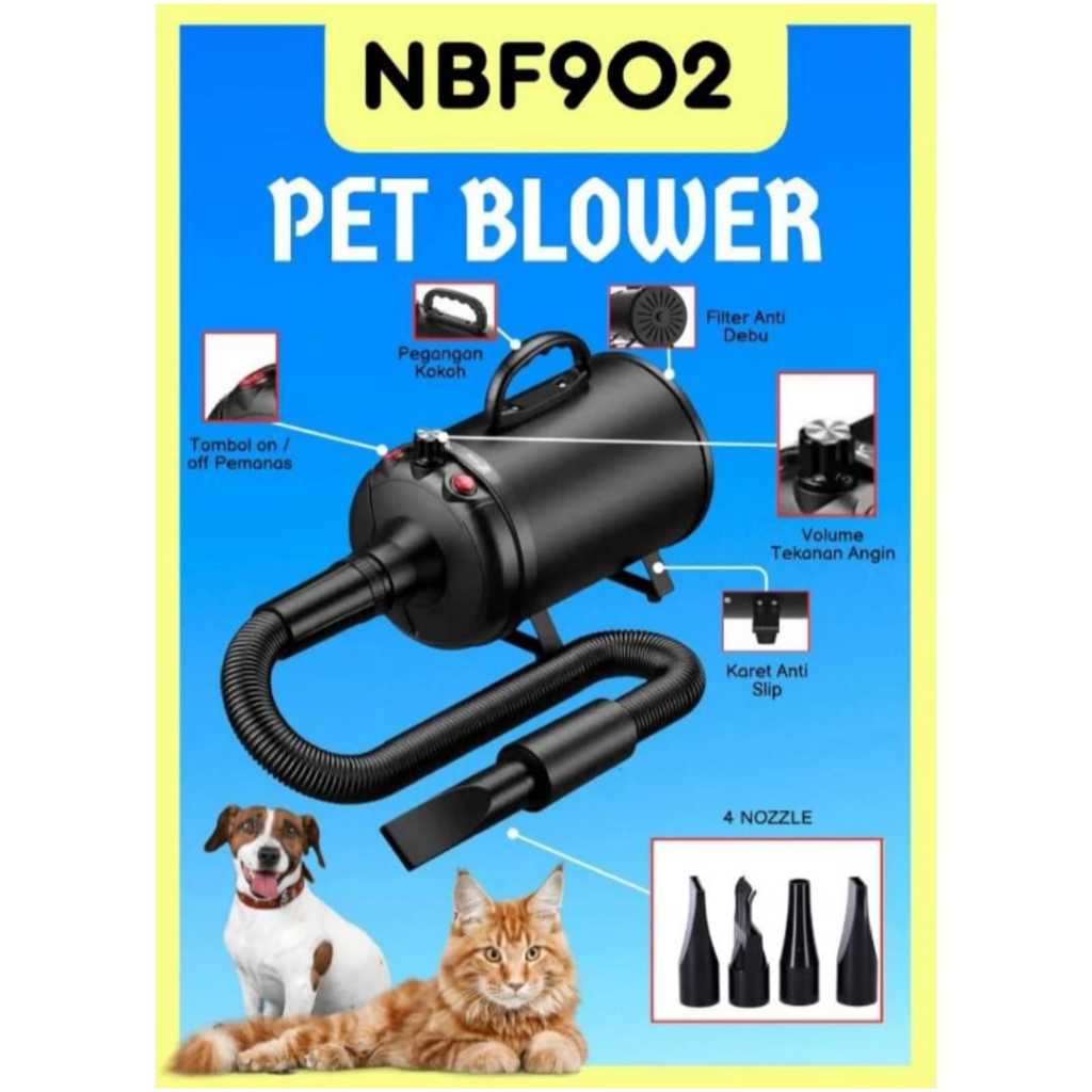 Jual Pengering Bulu Hewan NBF Pet Blower Hand Dryer Shopee Indonesia