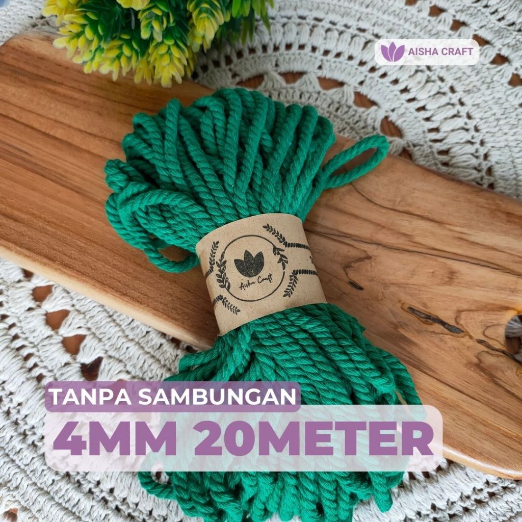 Jual Tali Katun Macrame Tanpa Sambungan Mm Meter Ply Berkualitas