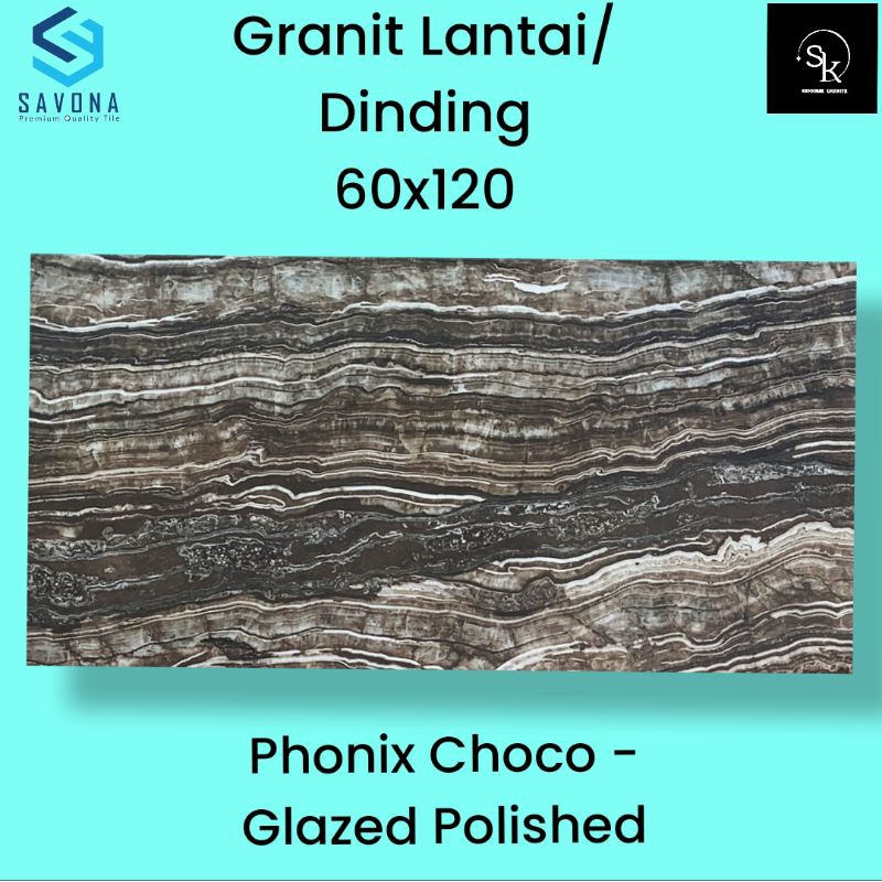 Jual Granit Lantai Dinding 60x120 Savona Gress Phonix Choco Shopee