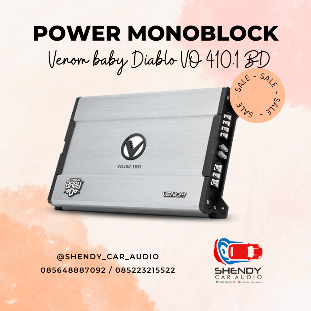 Jual Power Monoblock Venom VO410 1 BD Venom Baby Diablo Garansi Resmi