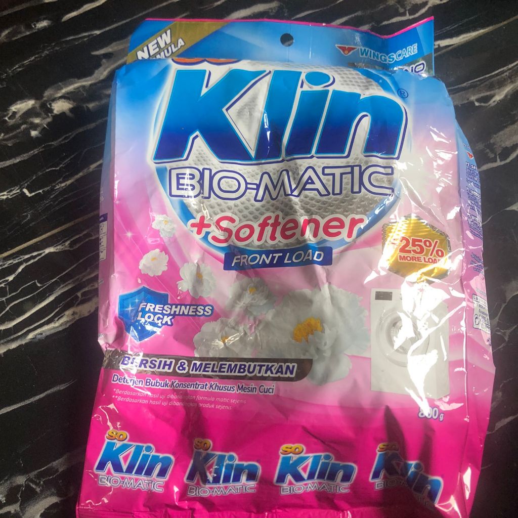 Jual SO KLIN BIO MATIC FRONT LOAD TOP LOAD POWDER DETERGENT MESIN